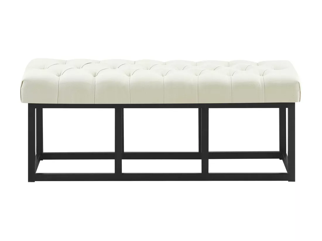 Banquette - Tissu - Crème - Amun