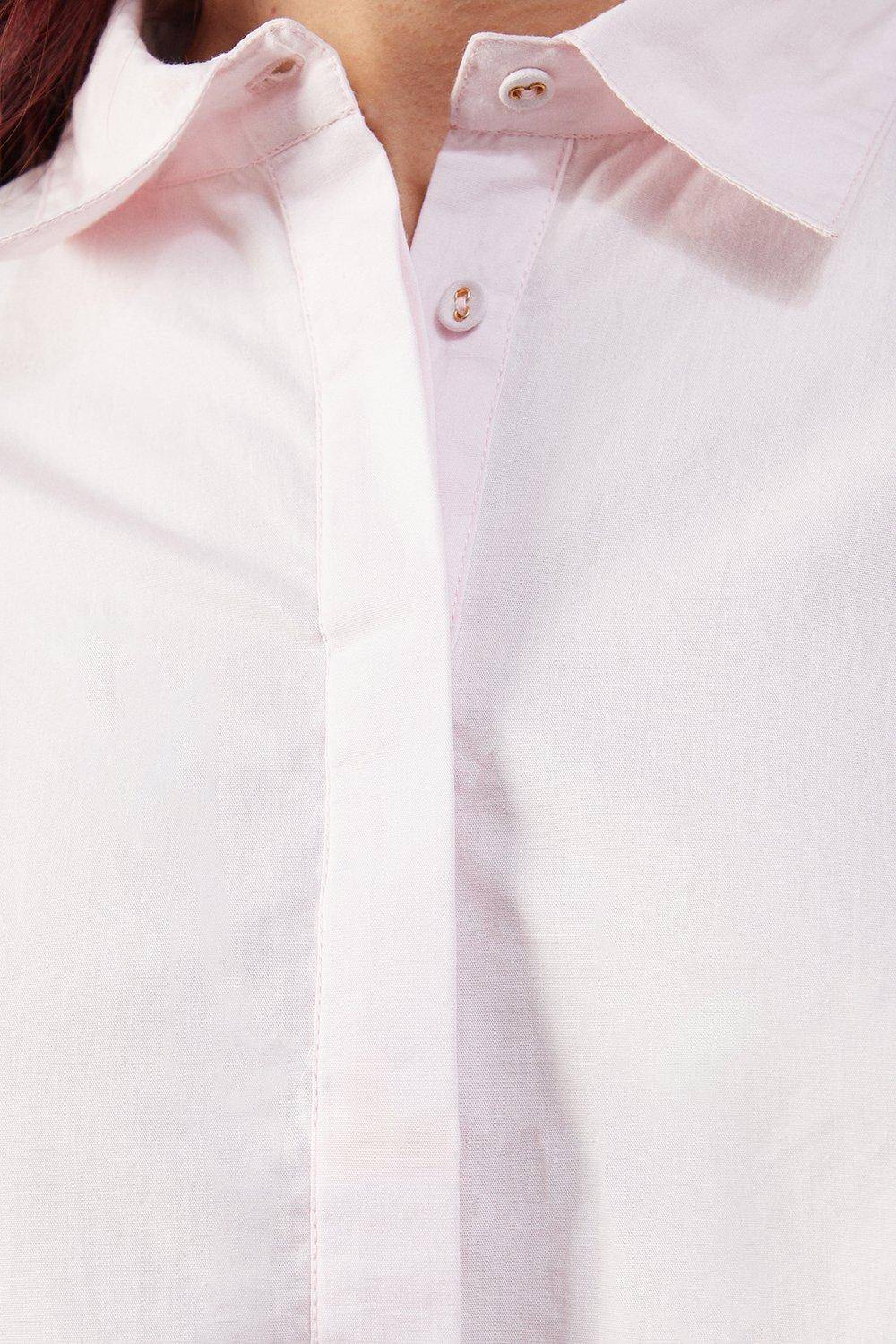 Warehouse Chemise Popeline à Dos Ouvert avec Liens