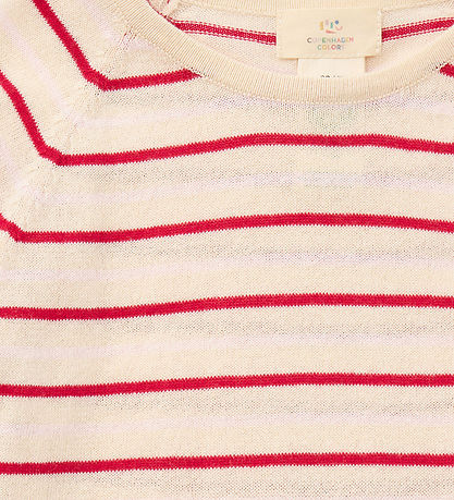 Copenhagen Colors Bluse - Strick - Cream/Dusty Rose/Barry Comb