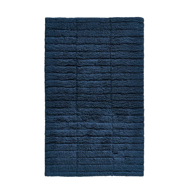 Zone Denmark - Soft Tiles Badezimmermatte, 80 x 50 cm, dunkelblau