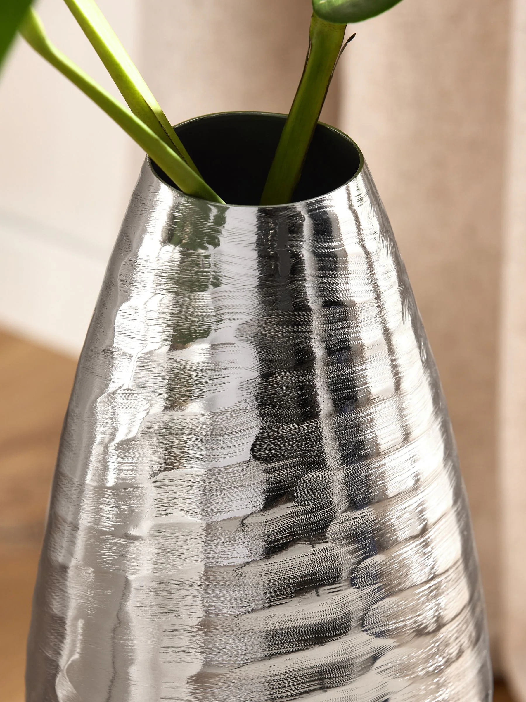 Metal Textured Vase