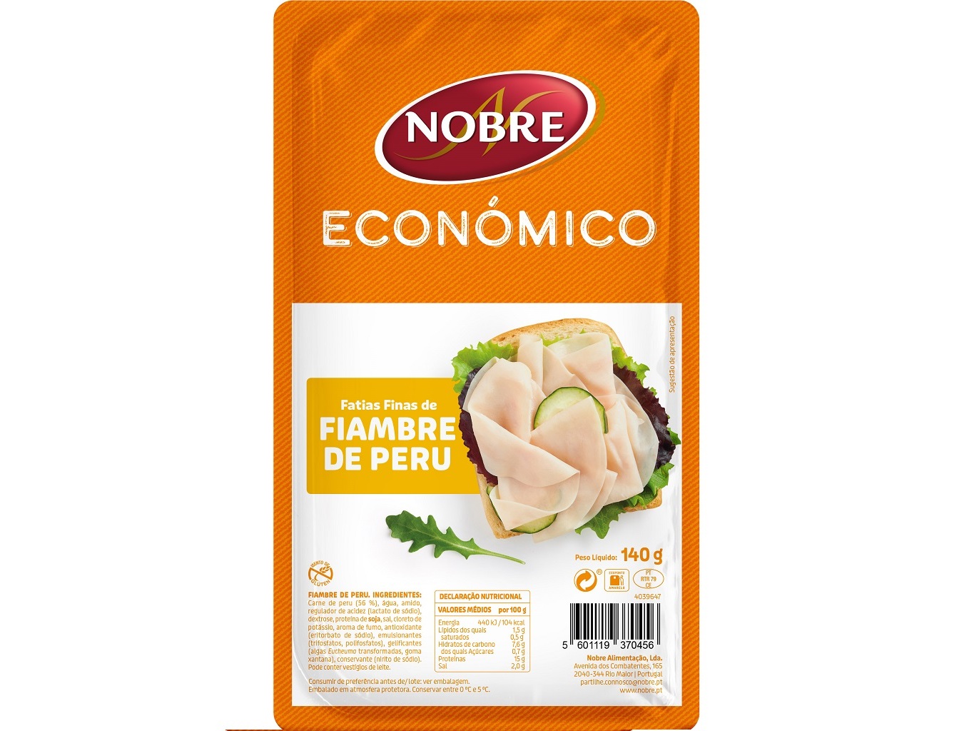 FIAMBRE DE PERU NOBRE FATIAS FINAS 140G