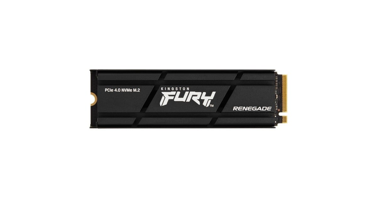 Kingston FURYRenegade met Heatsink 2 TB SSD  (Zwart, SFYRDK/2000G, PCIe 4.0 NVMe, M.2 2280)
