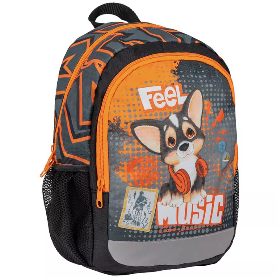 Belmil Kindergartenrucksack Kiddy Plus Kindergartenrucksack für 3-6 Jährige Kinder mit Brustgurt Feel The Music