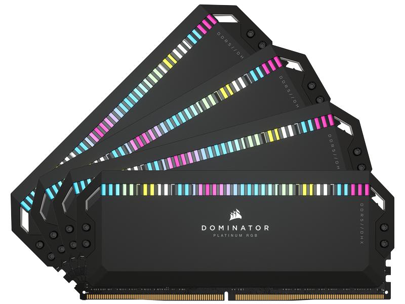 Corsair DDR5-RAM Dominator Platinum RGB 6600 MHz 4x 16 GB High-Performance-Arbeitsspeicher mit RGB Beleuchtung