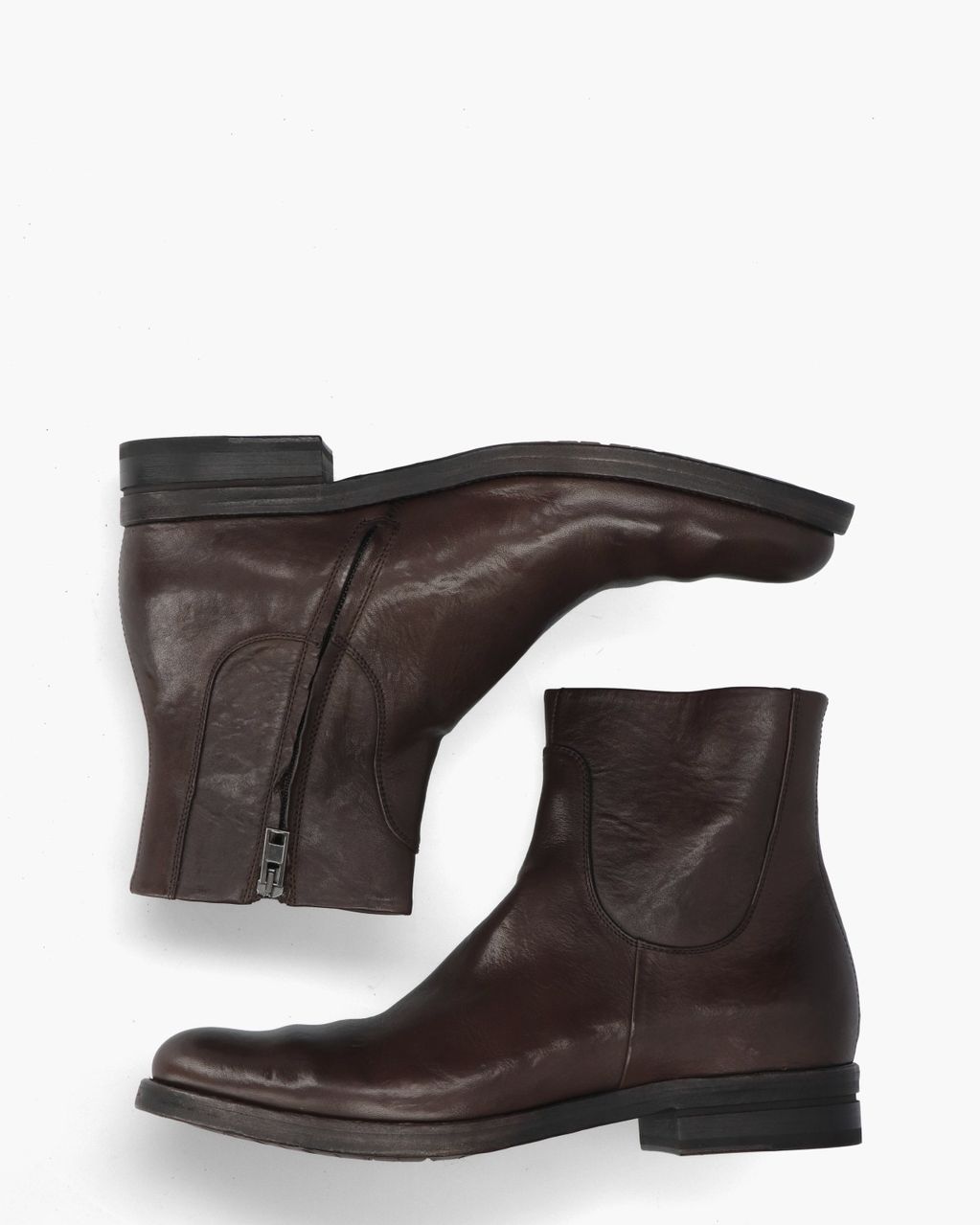 Fabrizio Silenzi 412 Donkerbruin Heren Enkelboots