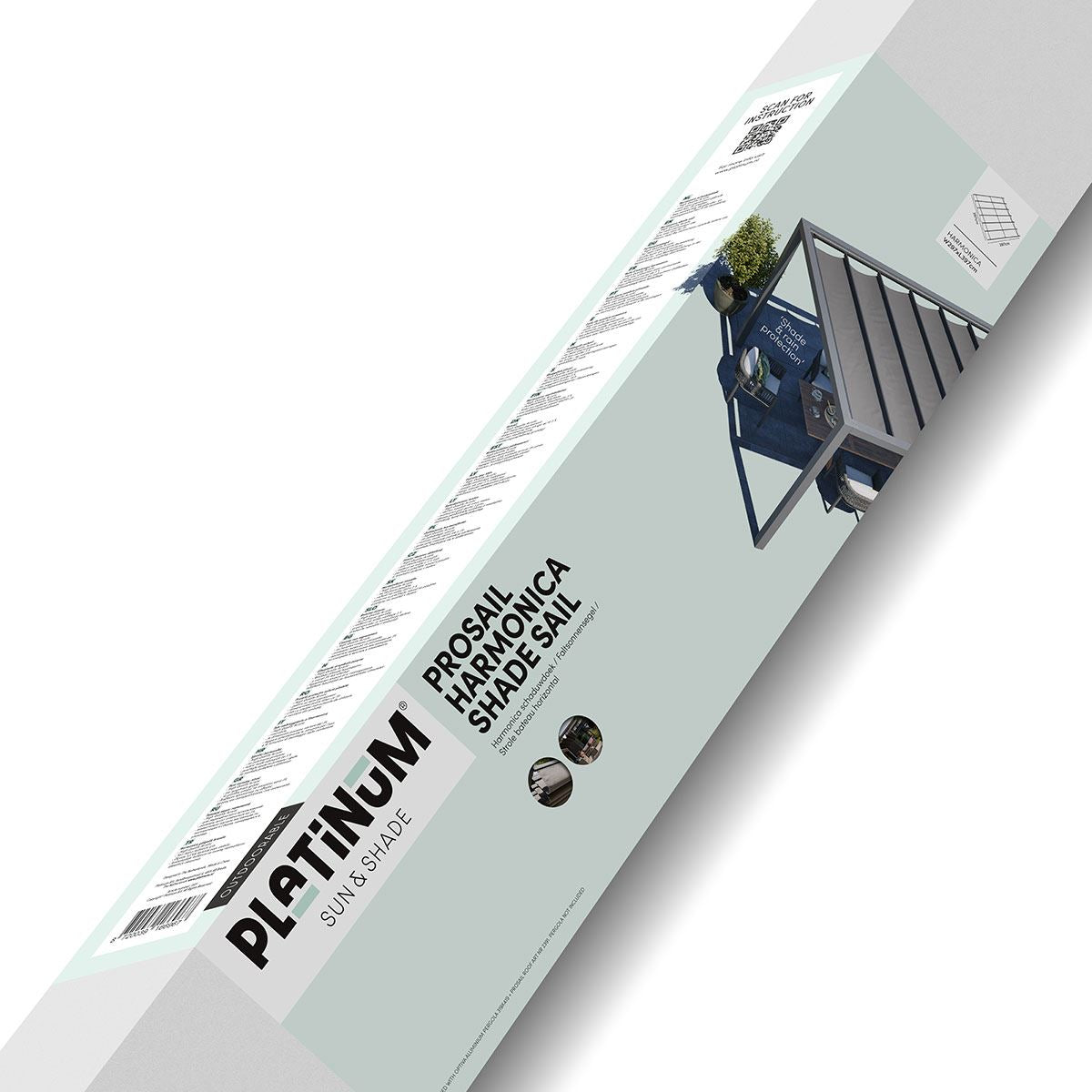 Platinum harmonicadoek Prosail L397 x B297 cm - Antraciete