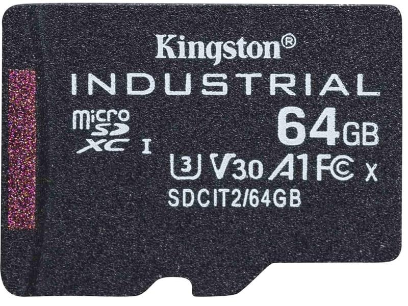 Kingston microSDHC-Karte Industrial UHS-I 64 GB Industrielle microSDXC-Speicherkarte mit 64 GB