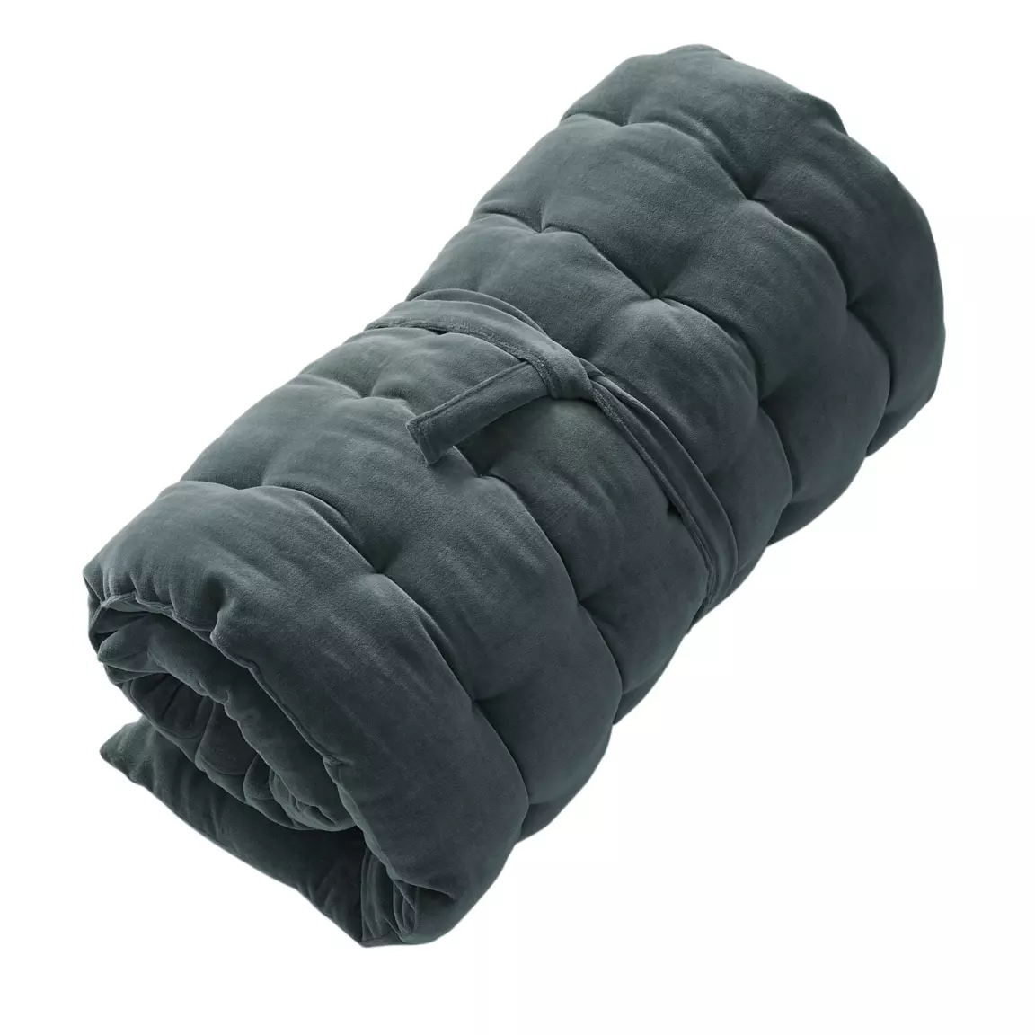 Matelas de sol velours de coton (60 x 120 cm) César Gris ardoise