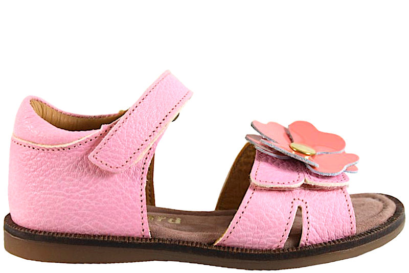 BISGAARD BARBARA C SANDAL I LYSERØDT GLAT SKIND