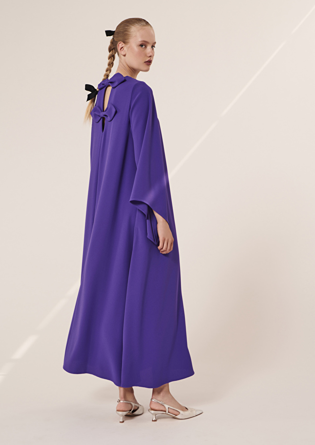 Robe Roxaviolette en crêpe