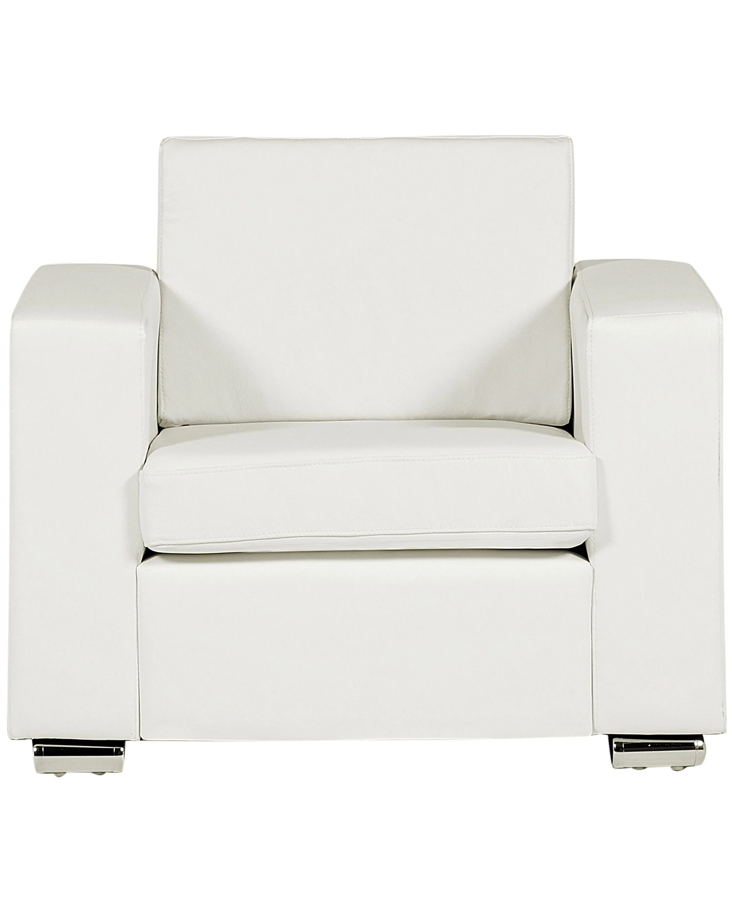 Fauteuil HELSINKI Leer Wit
