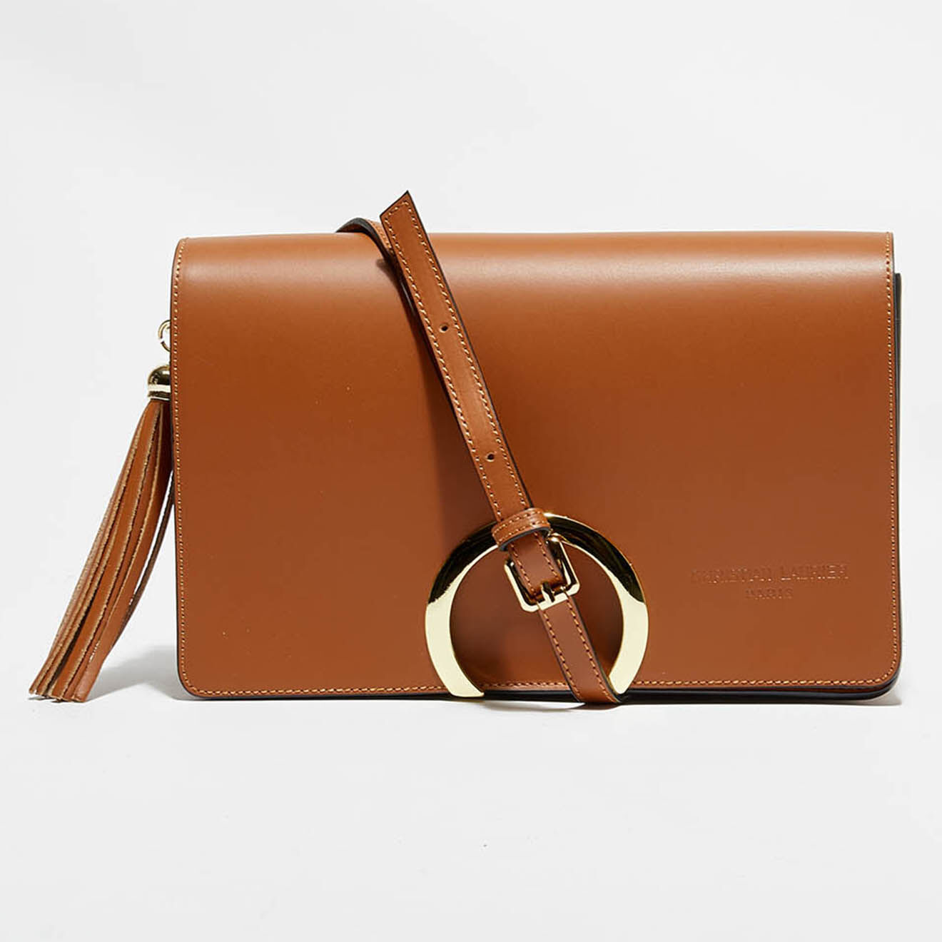 Christian Laurier Sac bandoulière en Cuir Yara camel - 28x17x8 cm