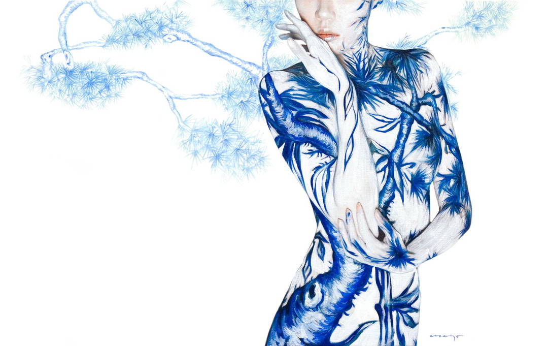 Blue White Porcelain 04 by Dallae Bae - Limited Edition. Edition of: 100. Signed.