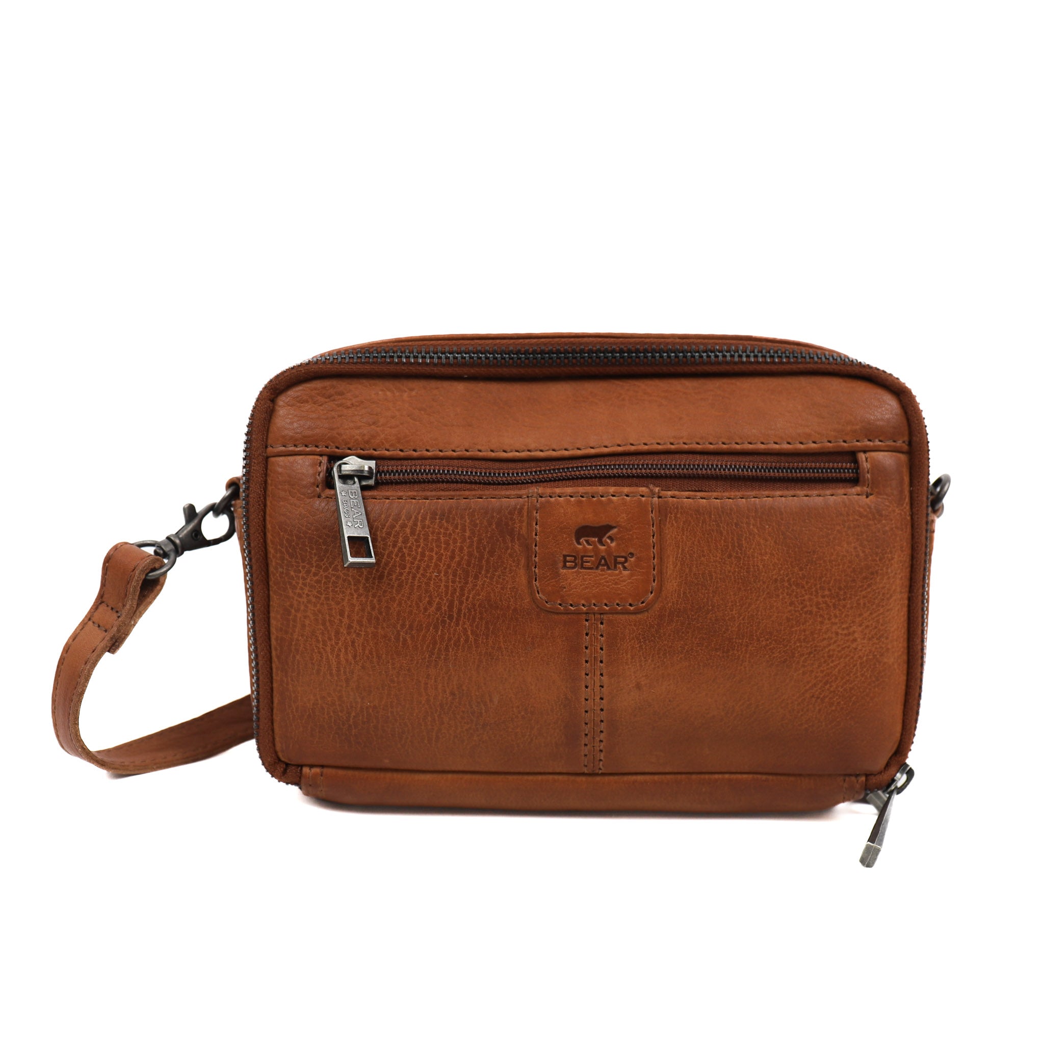 Crossbodytas/Schoudertas 'Eleonora' cognac COGNAC