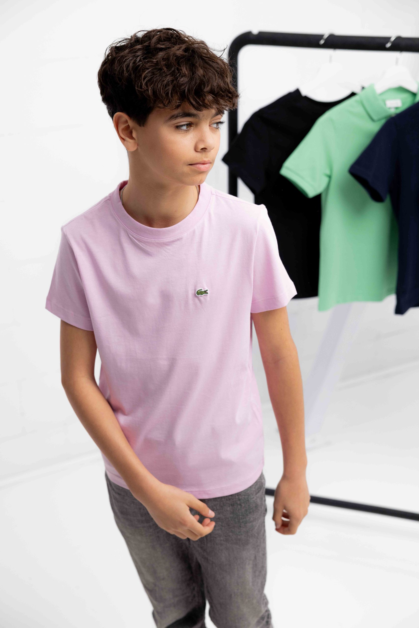 Lacoste Small Logo T-Shirt Kids Roze