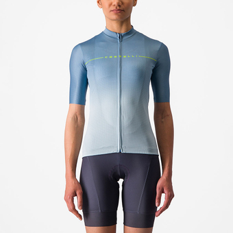 Castelli Salita Kurzarmtrikot Steel Blue / Winter Sky-Electric Damen
