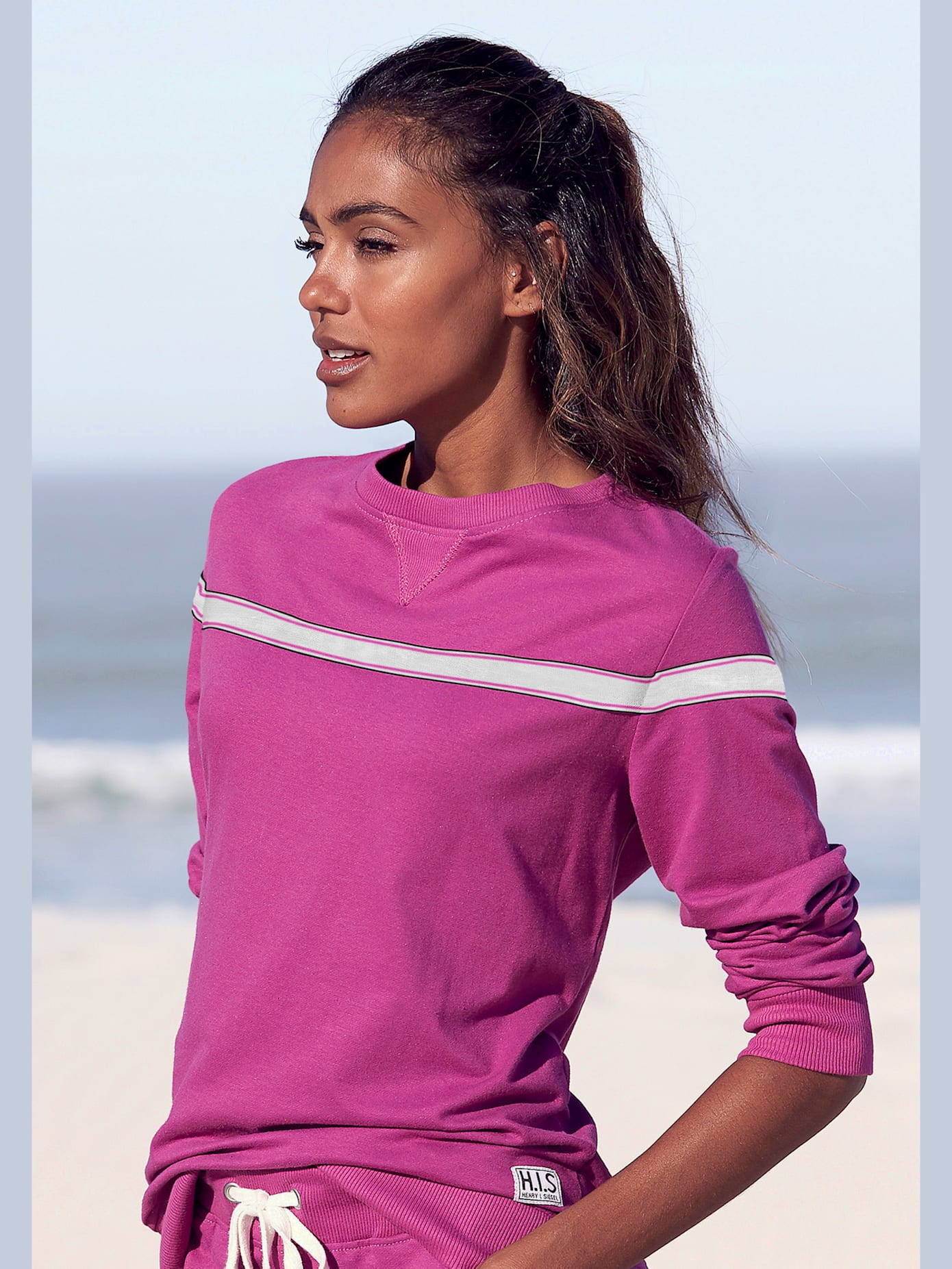 Sweater sweatshirt à rayures