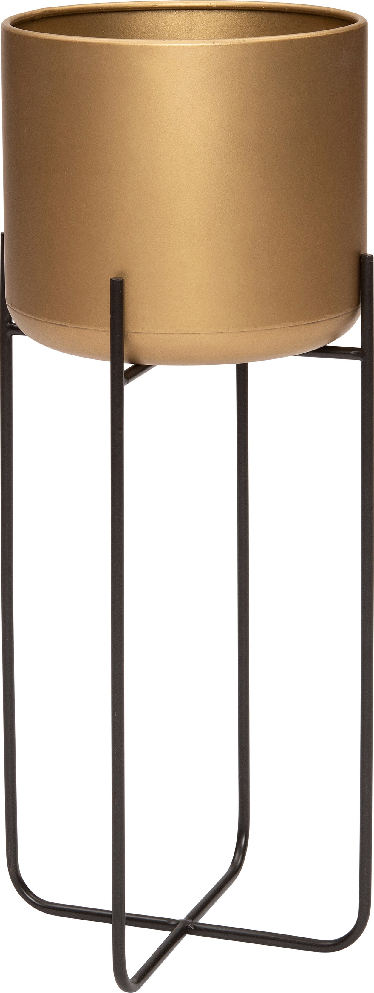 Intratuin bloempot op voet Kensi goud D 23 H 60 cm