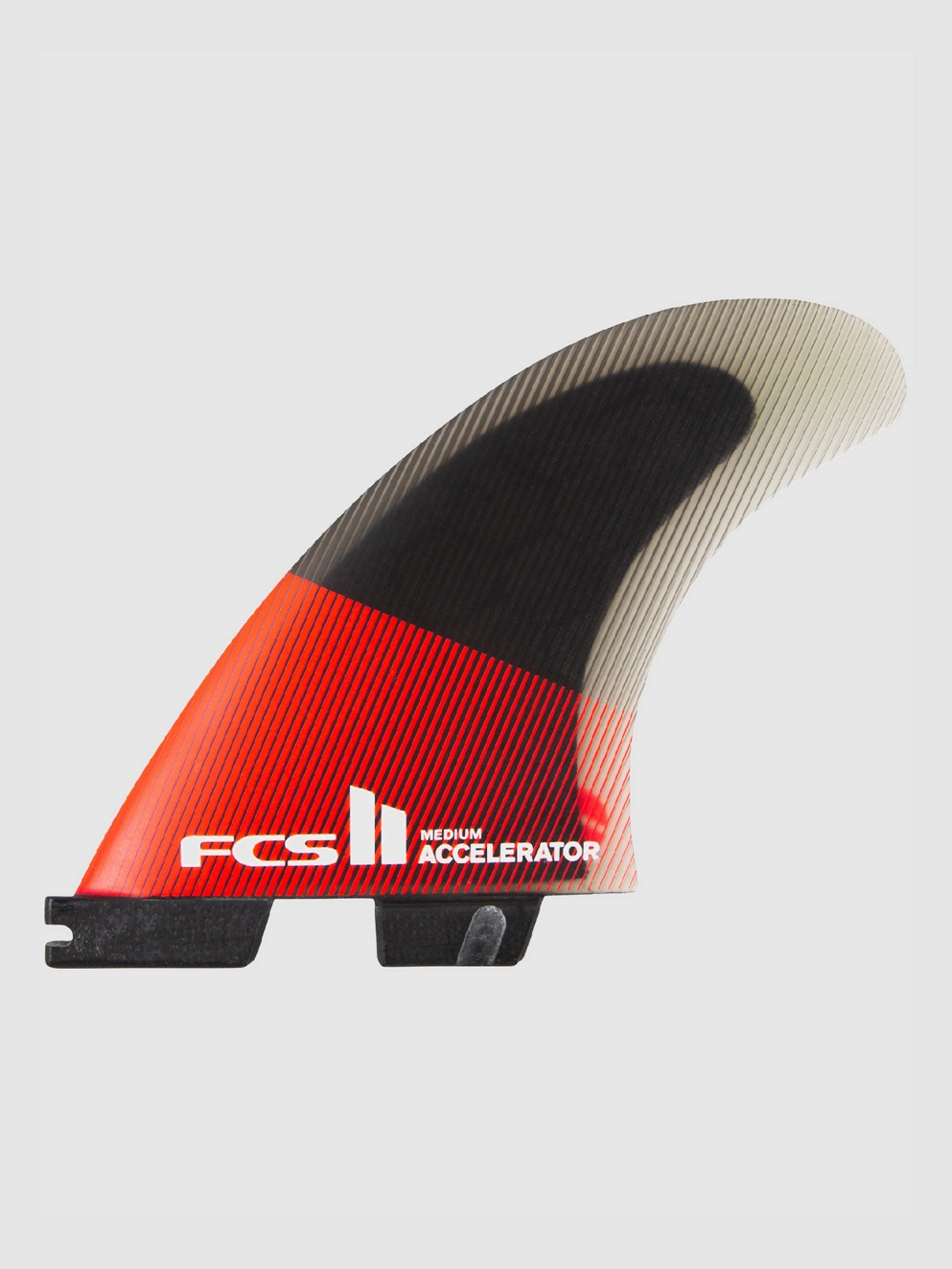 FCS II Accelerator PC Med Tri Retail Fin Set red/black