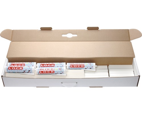 Block Lock montagedoos voor 50 glasblokken