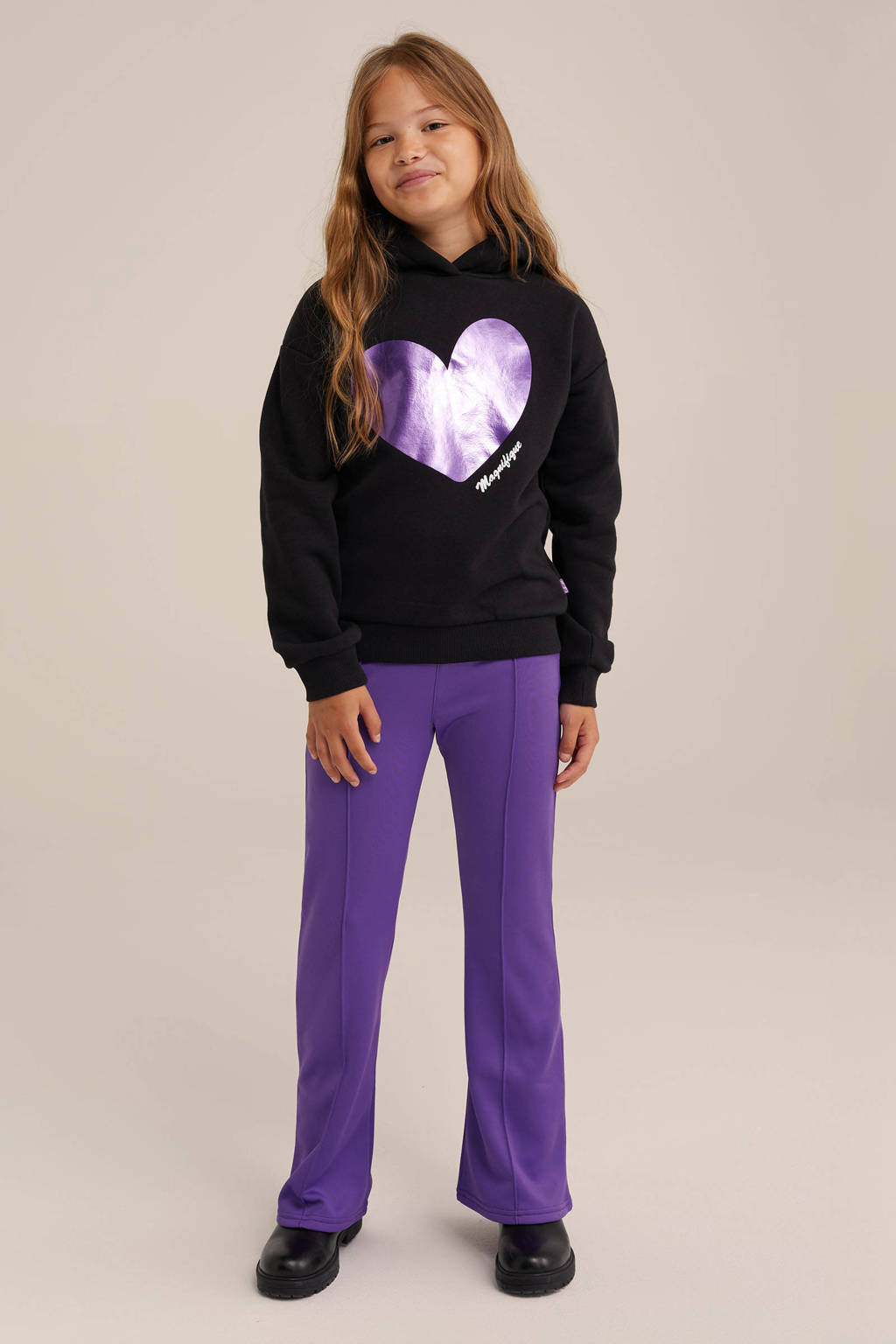 WE Fashion joggingbroek paars