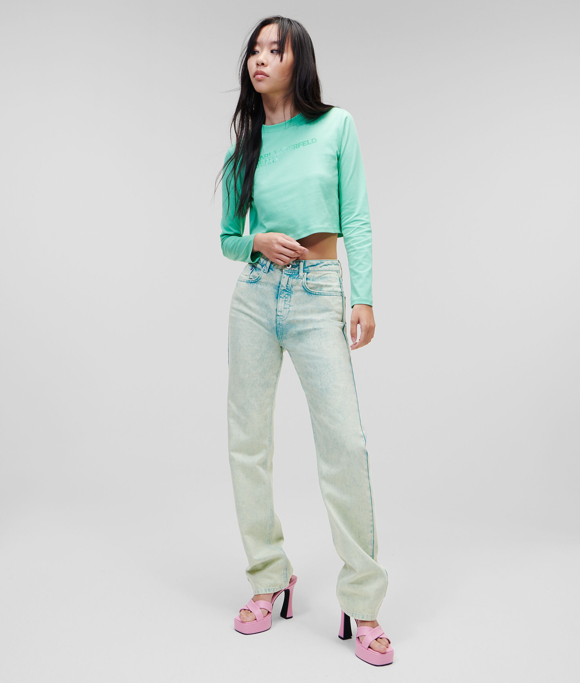 JEAN DROIT KLJ TAILLE HAUTE