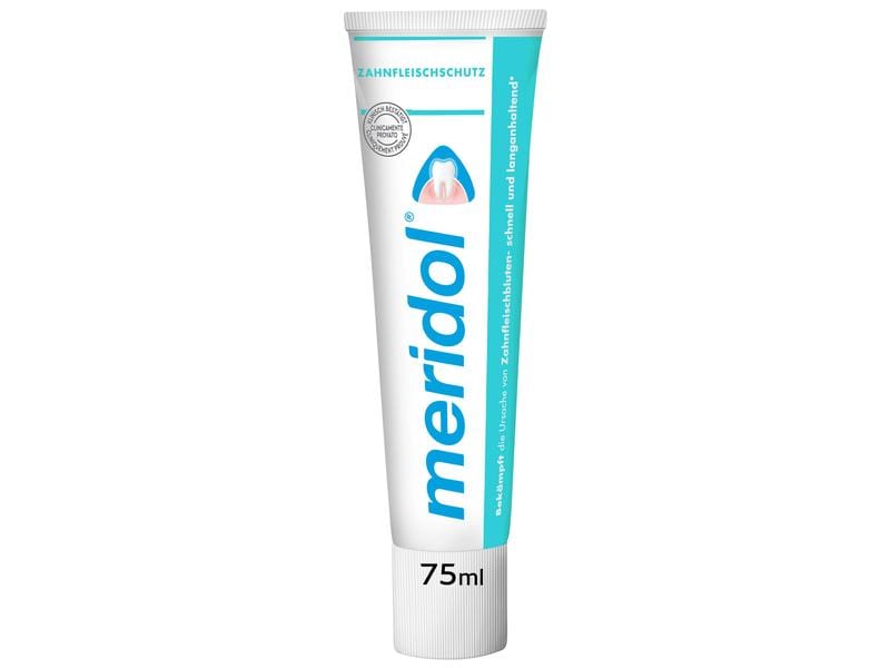 meridol Zahnpasta Zahnfleischschutz 75 ml Zahncreme zur Bekämpfung gegen die Ursachen von Zahnfleischbluten