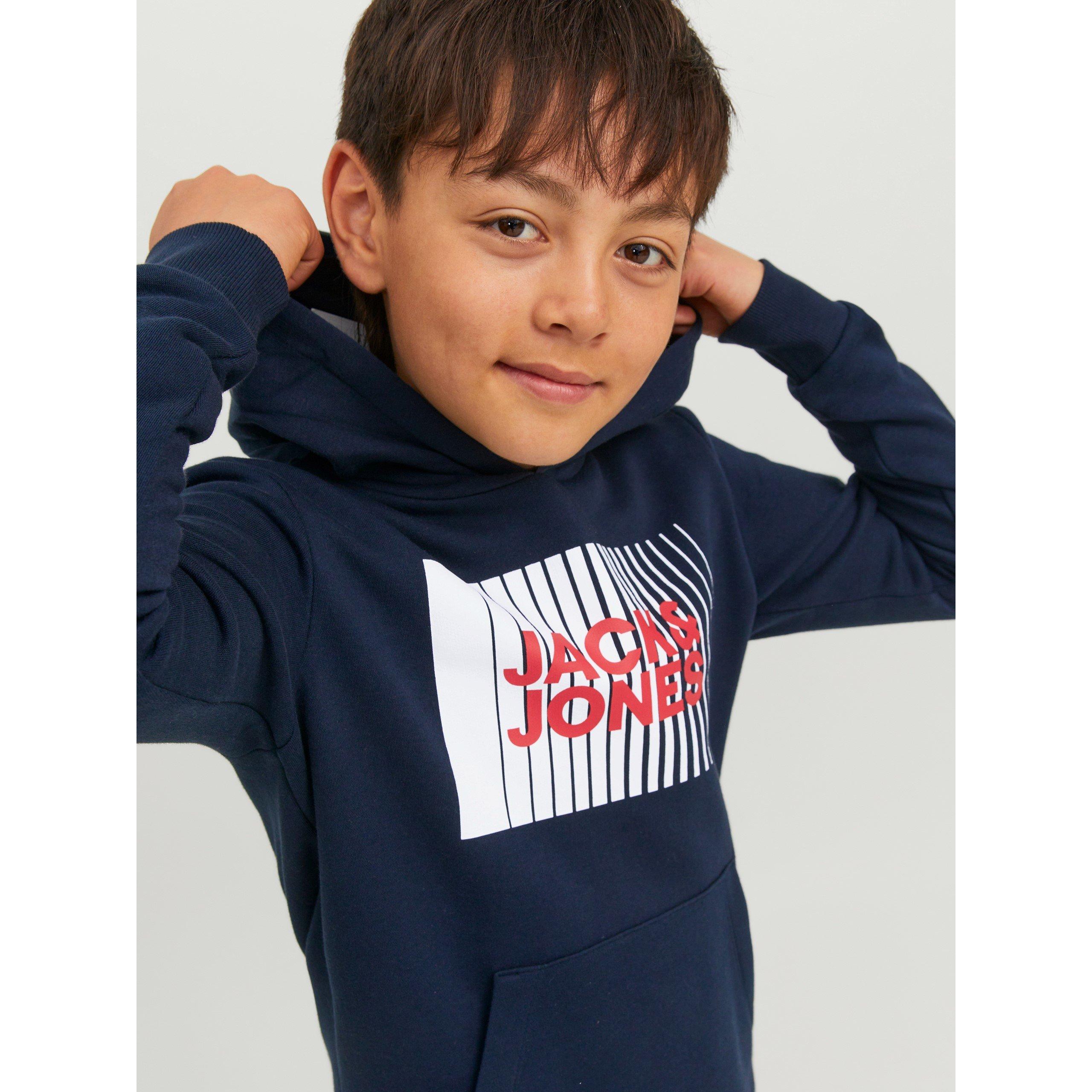 Jack and Jones J And J Play Logo Hoodie Juniors
