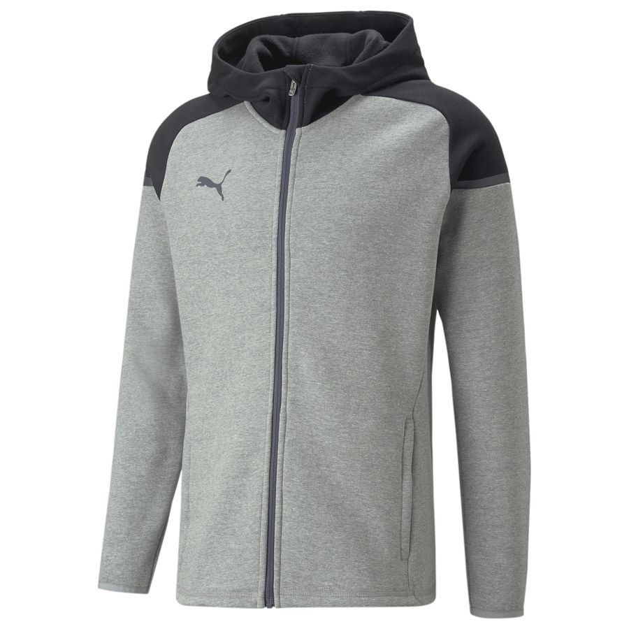 PUMA Sweat à Capuche teamCUP Casuals - Gris/Noir
