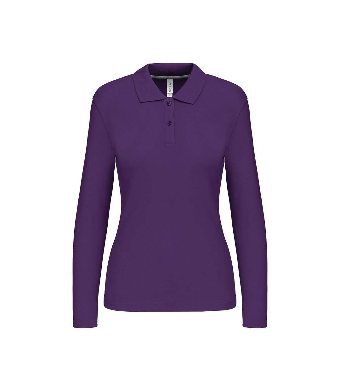 Polo manches longues - Femme - K244 - violet