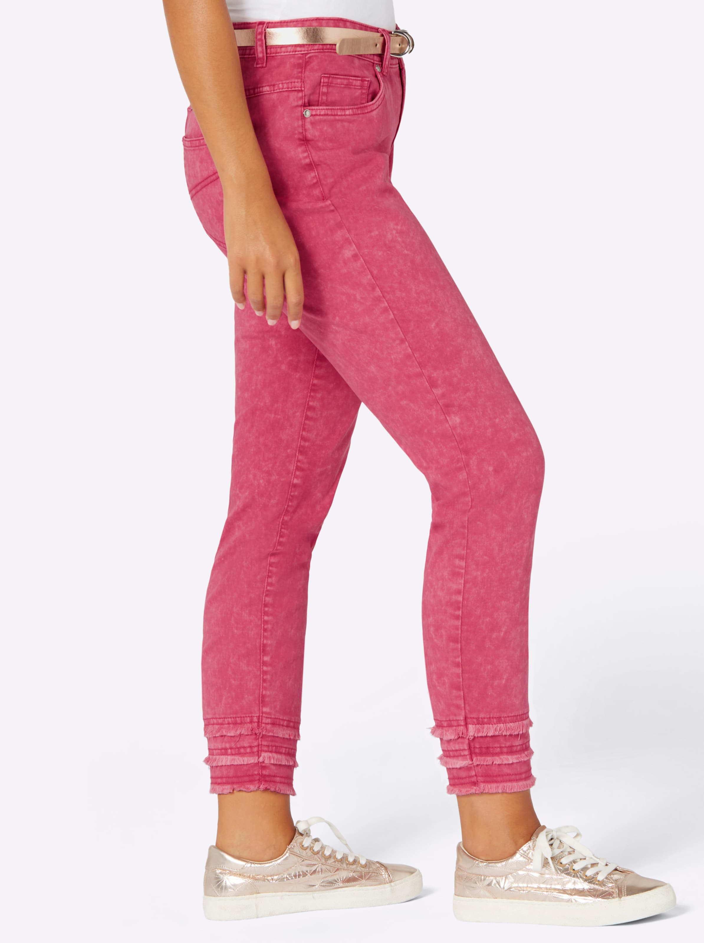 7/8-Jeans in pink