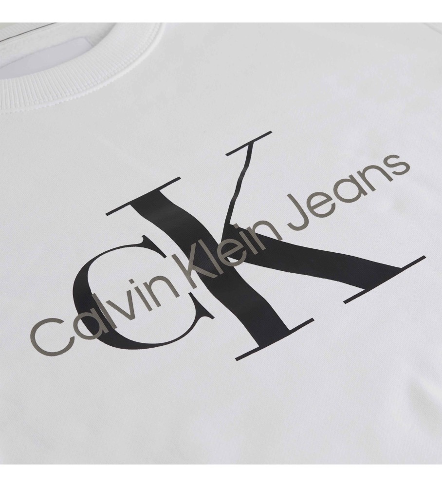 Moletom Calvin Klein Jeans Monogram Branco