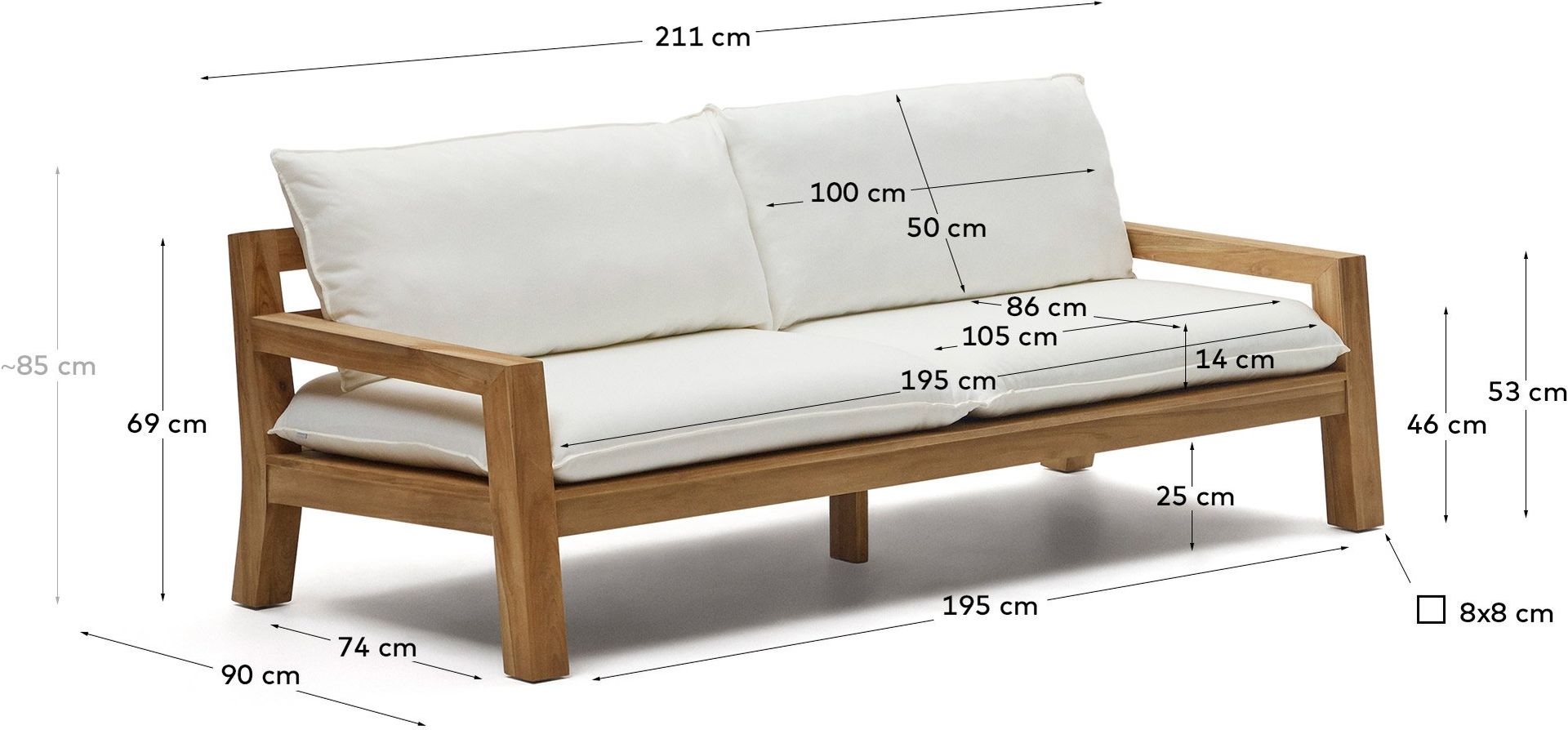 Kave Home   Forcanera Tuinbank