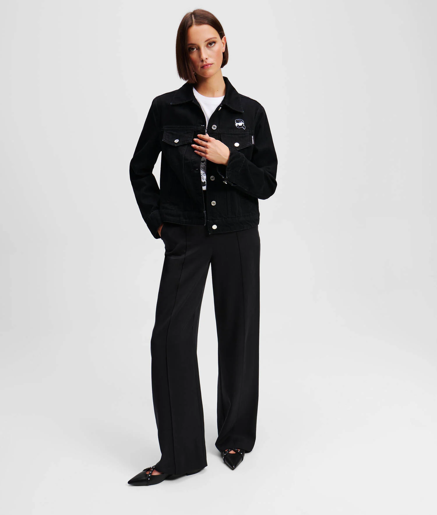 VESTE EN JEAN IKON - Denim Noir