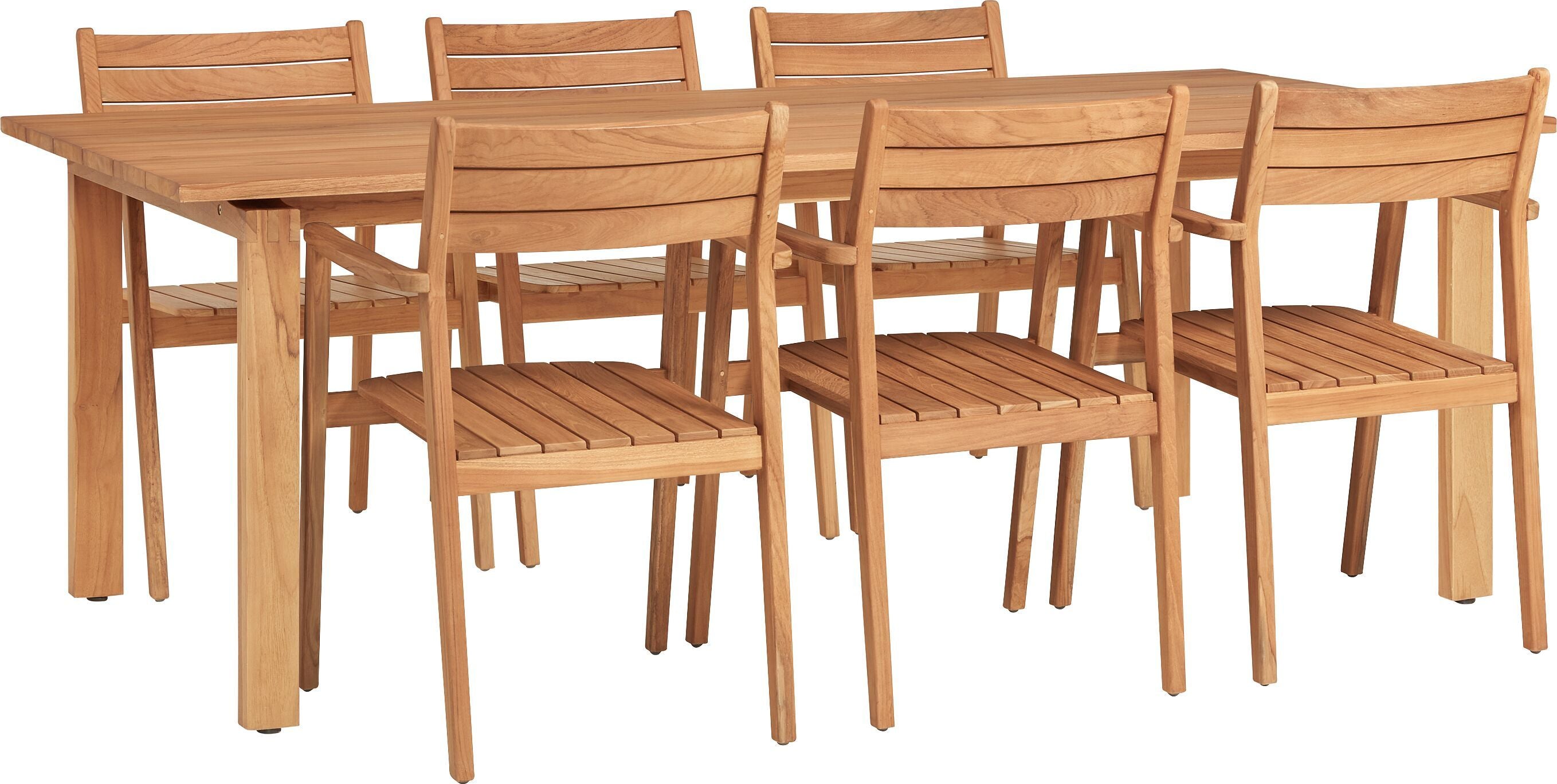 PHOENIX Gartentisch - Holz / B: 215.0 cm x T: 98.5 cm x H: 75.0 cm