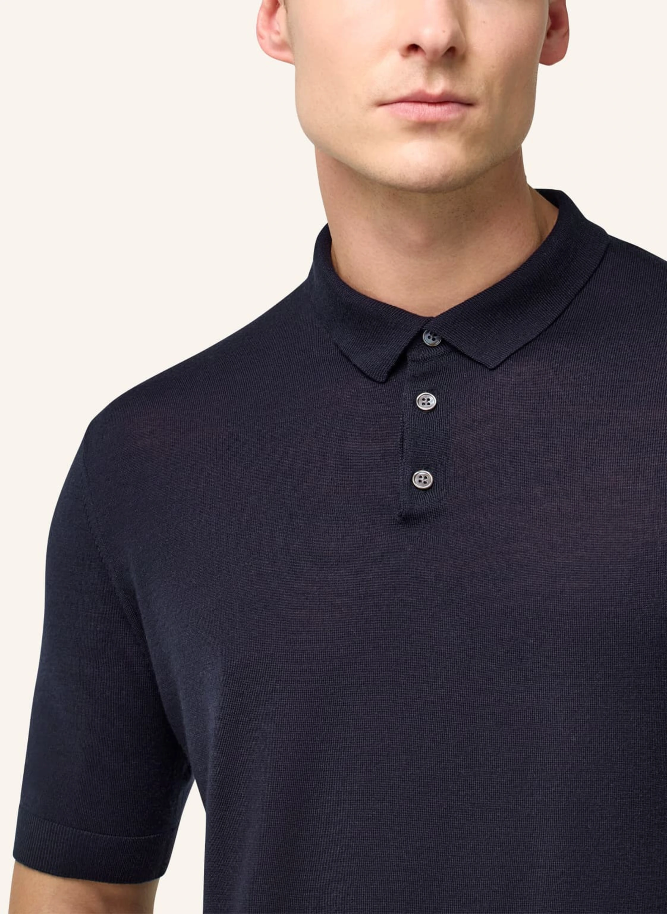 BOGGI MILANO Strick-Poloshirt