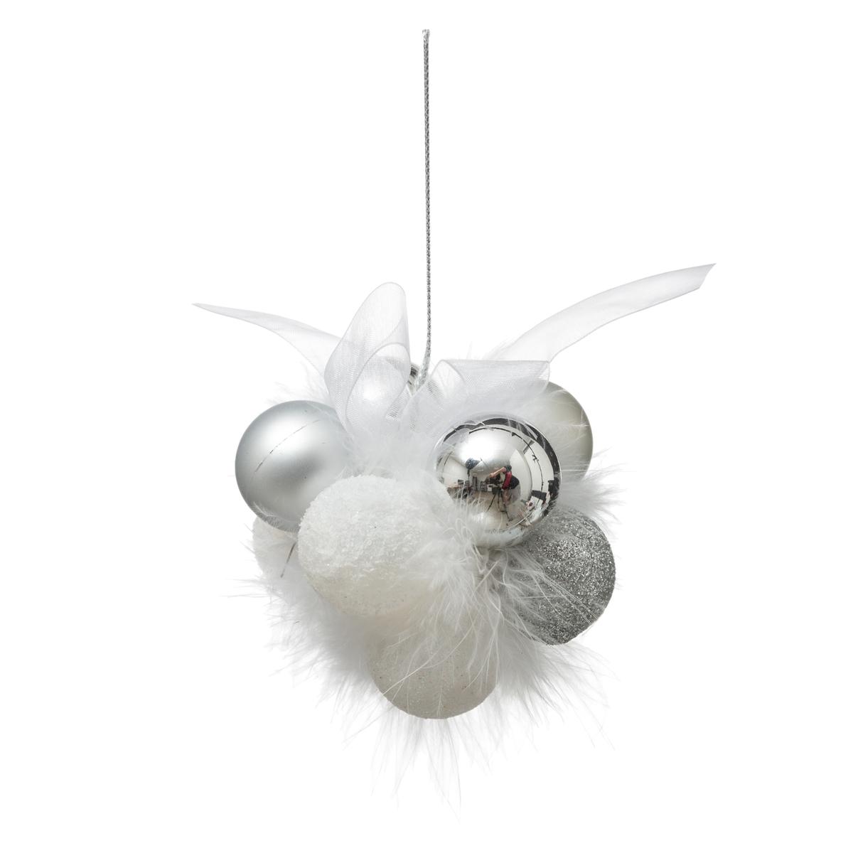 FLEUR DE NOEL 11 PIECES ARGENT BLANC 30MM
