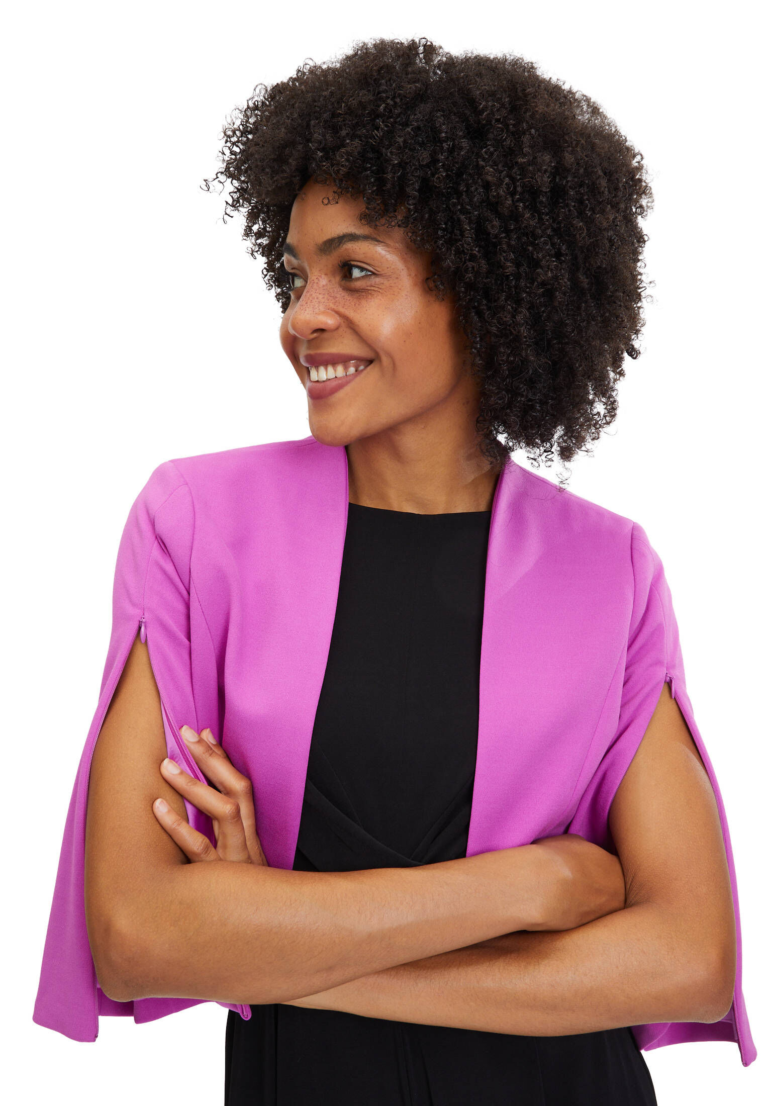 Vera Mont| Damen Blazer-Jacke ohne Verschluss