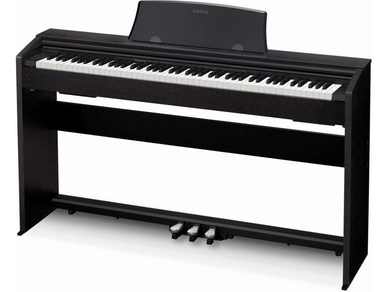 Casio E-Piano Privia PX-770BK Schwarz E-Piano mit gewichtetem Tri-Sensor-Scaled-Hammer-Action-Keyboard II mit 88 Tasten