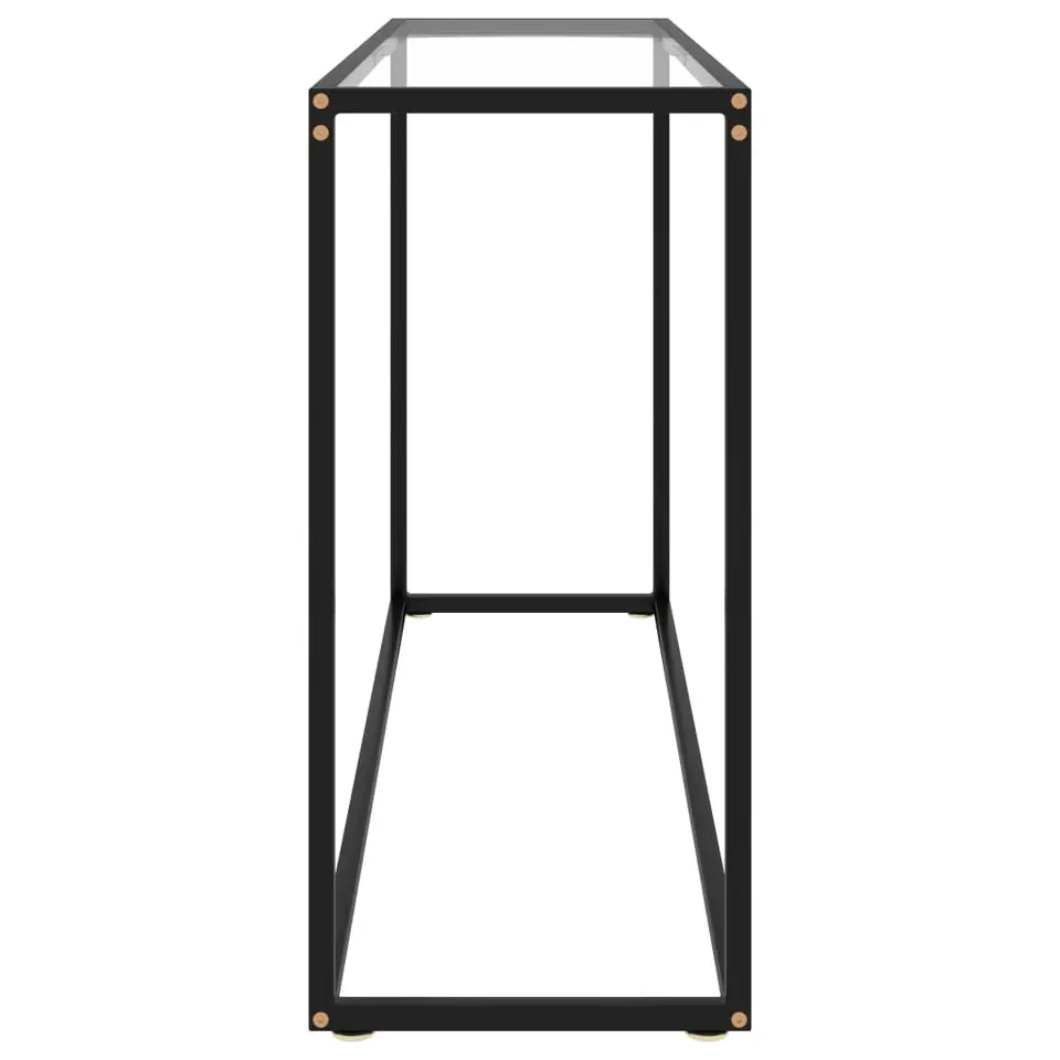 vidaXL - Wandtafel - Transparent - Glas - 120 x 35 x 75 cm