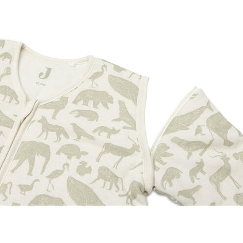 Gigoteuse Manches Amovible 70 cm Animals Olive Green - JOLLEIN