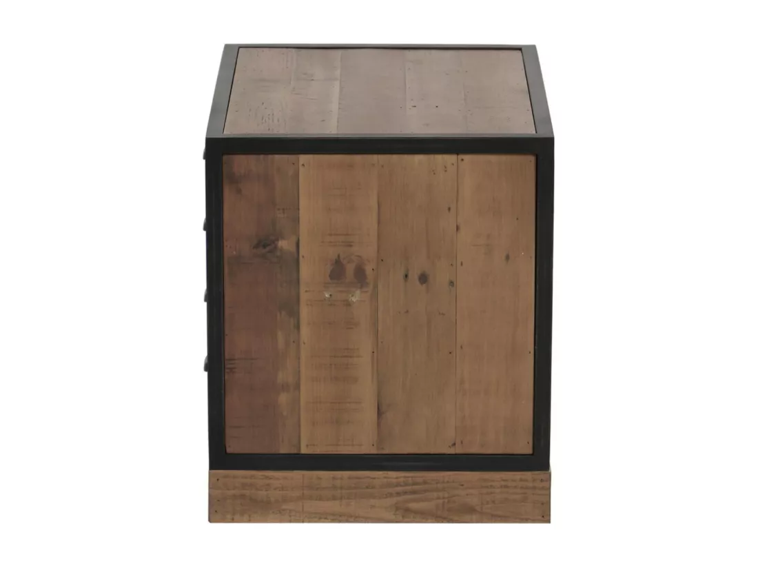 Meuble de rangement 2 tiroirs Bois-MDF Marron - Manufacture Interior's