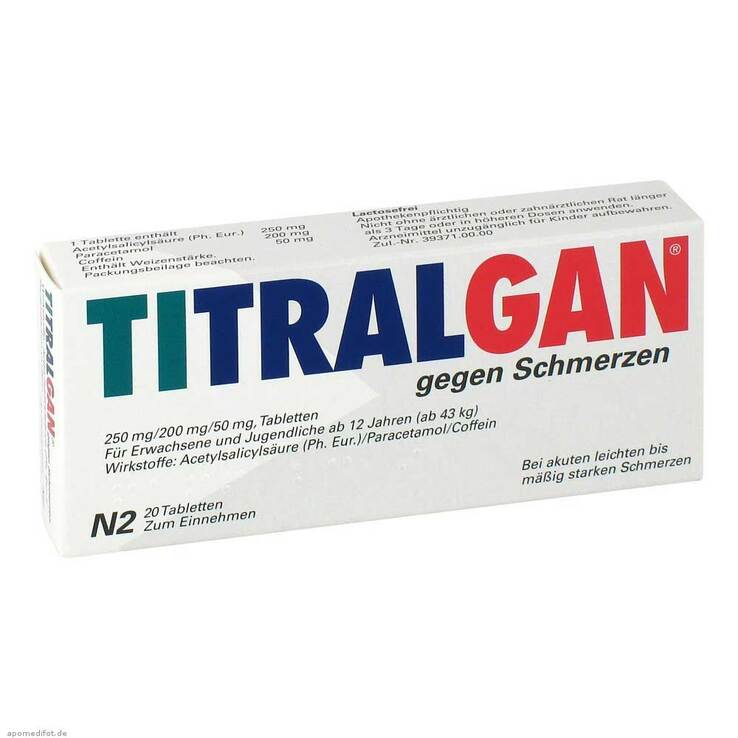 TITRALGAN® gegen Schmerzen, 20 St