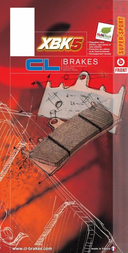 Plaquettes de freins CL Brakes route métal fritté - 2363XBK5