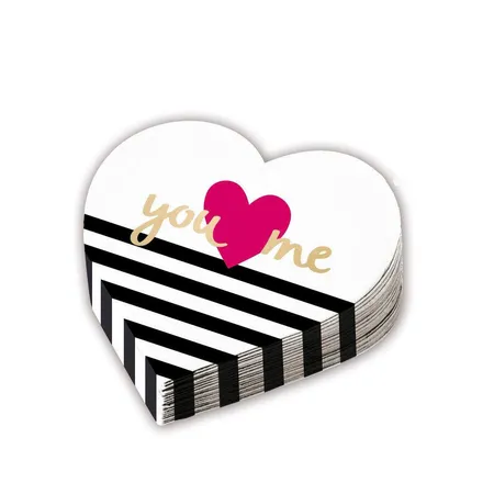 amscan Servietten Everyday Love Herzform 12 Stück