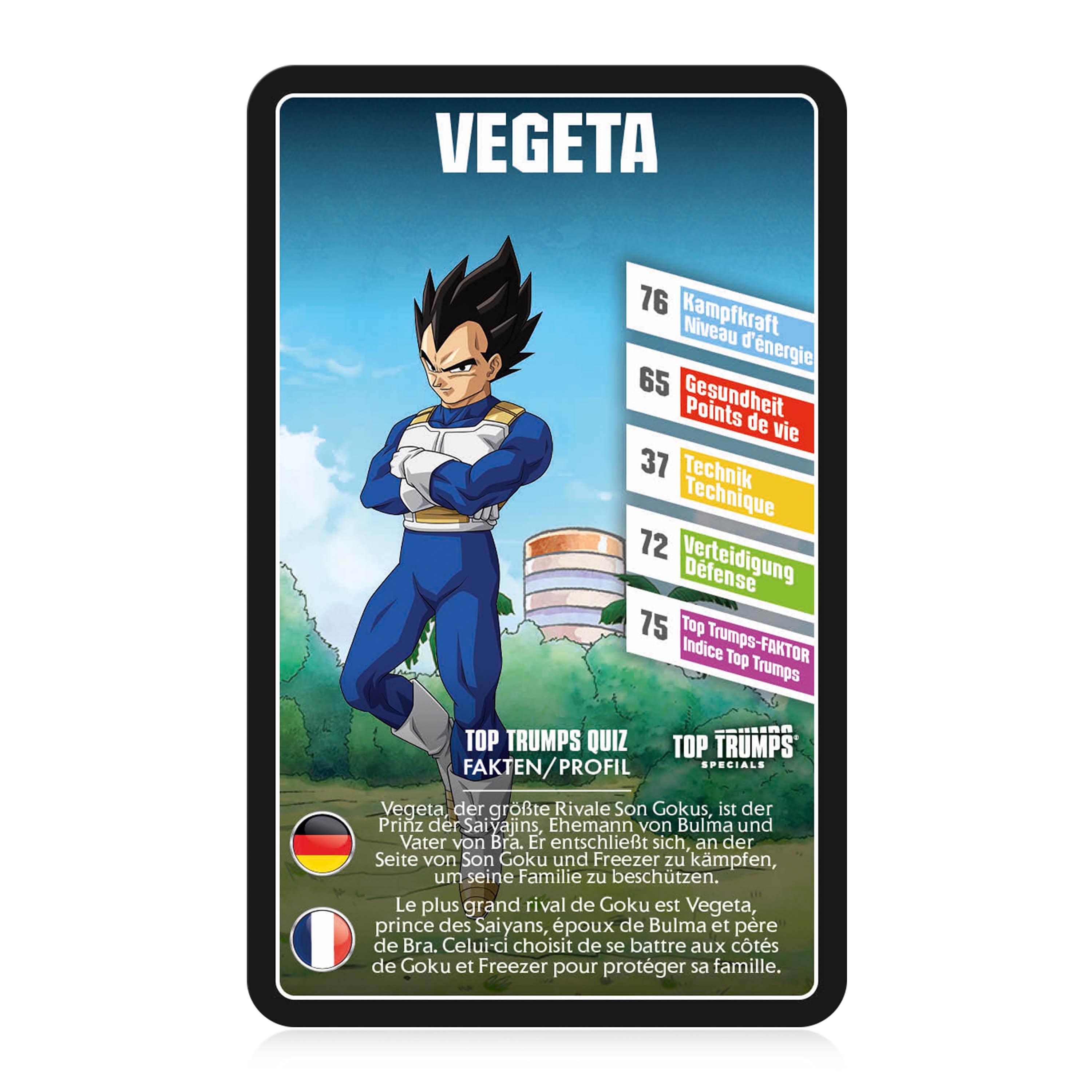 Top Trumps Dragonball Super (deutsch/französisch) Kartenspiel Quartettspiel