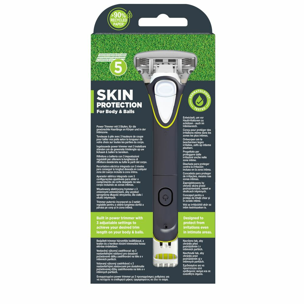 Wilkinson Hydro Trim & Shave Body & Balls Scheermes en Trimmer1 set