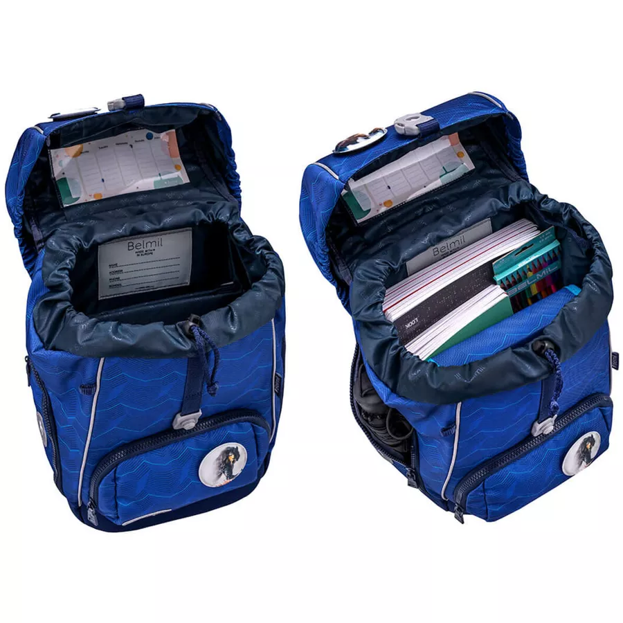 Belmil Schulranzen Premium Comfy Plus Set 5-teilig Estate Blue