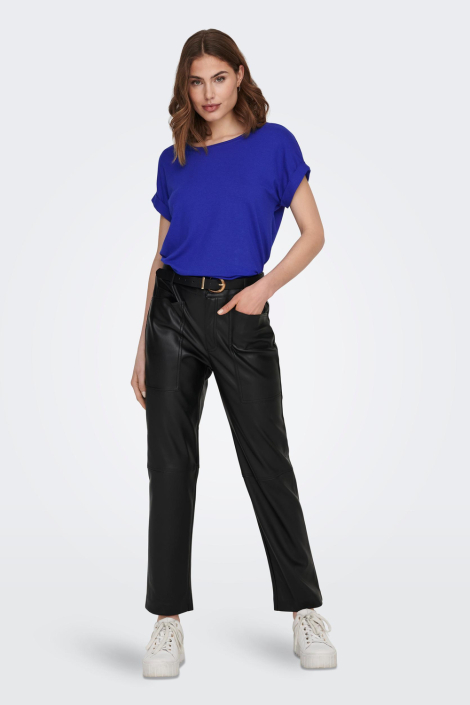 Only blauwe dames t-shirt